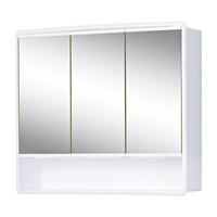 SPIEGELSCHRANK 58/49,5/14,8 cm  - Weiß, KONVENTIONELL, Glas/Kunststoff (58/49,5/14,8cm) - Xora