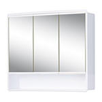 SPIEGELSCHRANK 58/49,5/14,8 cm  - Weiß, KONVENTIONELL, Glas/Kunststoff (58/49,5/14,8cm) - Xora