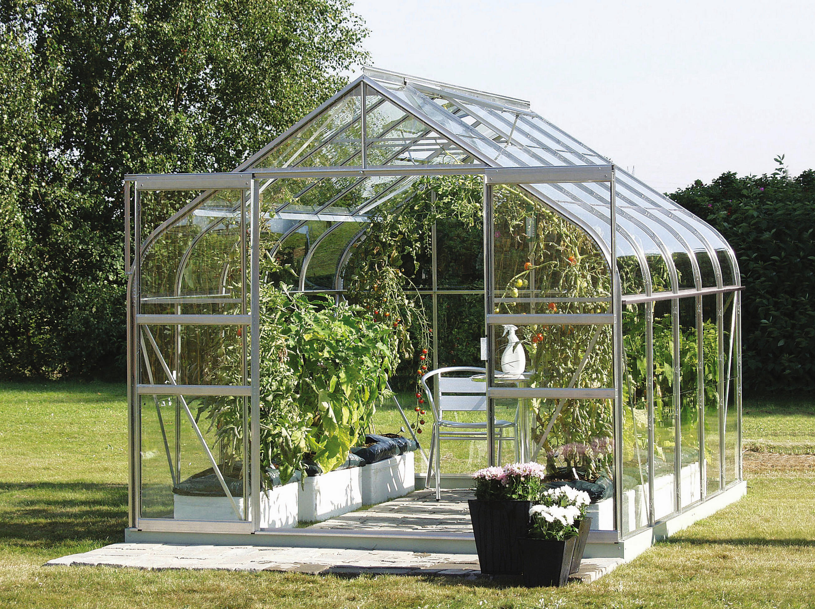 Gewächshausbausatz Diana 8300 8,3 M2 Metall/glas