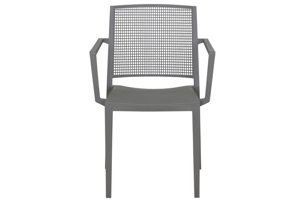 GARTENGARNITUR 3-teilig  - Grau, Basics, Holzwerkstoff/Kunststoff (65/80/65cm) - Siena Garden