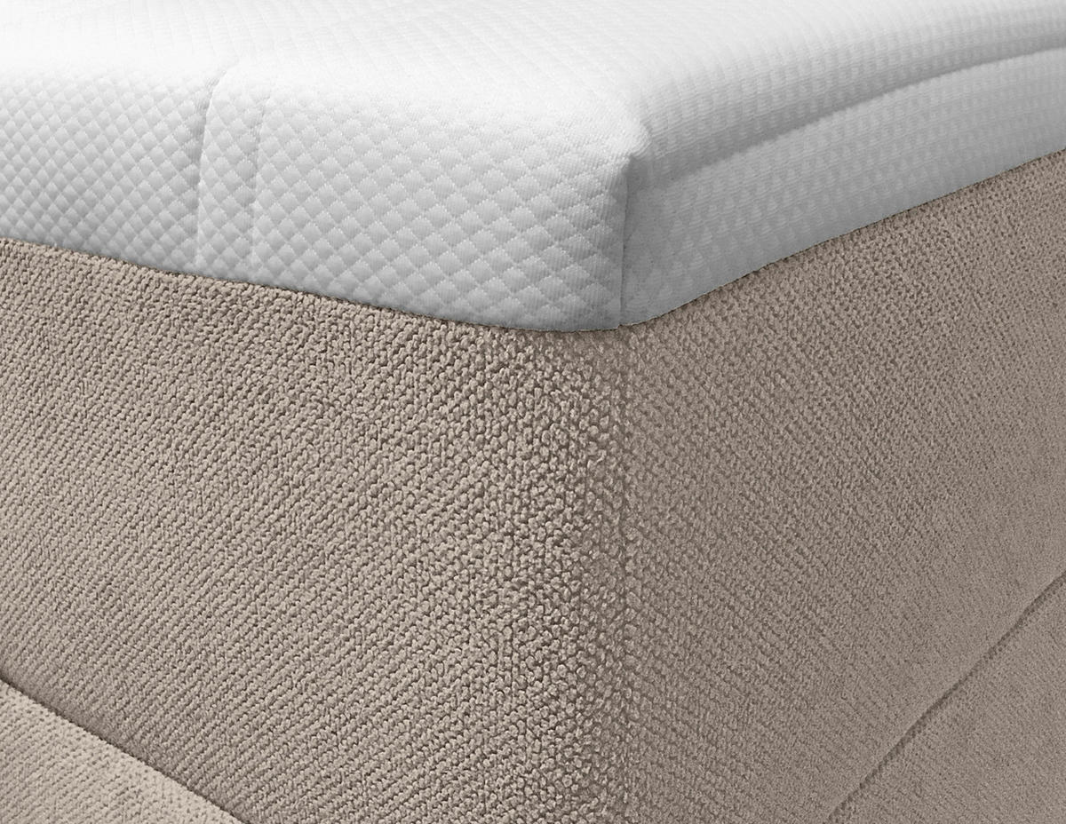 BOXBETT 120/200 cm  in Grau  - Schwarz/Grau, Konventionell, Kunststoff/Textil (120/200cm) - Carryhome