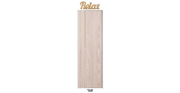 MIDISCHRANK 40/120/30 cm  - Eschefarben/Weiß, KONVENTIONELL, Glas/Holzwerkstoff (40/120/30cm) - Voleo