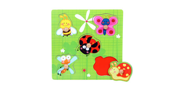 PUZZLE Summer  - Multicolor/Grün, Natur, Holz/Holzwerkstoff (22,5/22,5cm) - My Baby Lou