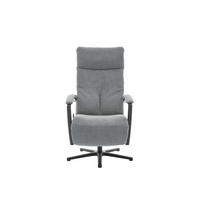 RELAXSESSEL WÜRZBURG-STYLE -EXKLUSIV- - Hellgrau/Schwarz, Design, Textil/Metall (76/110/83cm) - Beldomo Speed