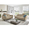 2,5-SITZER in Leder Grau  - Alufarben/Grau, Design, Leder/Metall (164/82/99cm) - Dieter Knoll