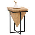 BEISTELLTISCH in Holz, Metall 36/36/56 cm  - Schwarz/Akaziefarben, Trend, Holz/Metall (36/36/56cm) - Ambia Home