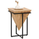 BEISTELLTISCH in Holz, Metall 36/36/56 cm  - Schwarz/Akaziefarben, Trend, Holz/Metall (36/36/56cm) - Ambia Home