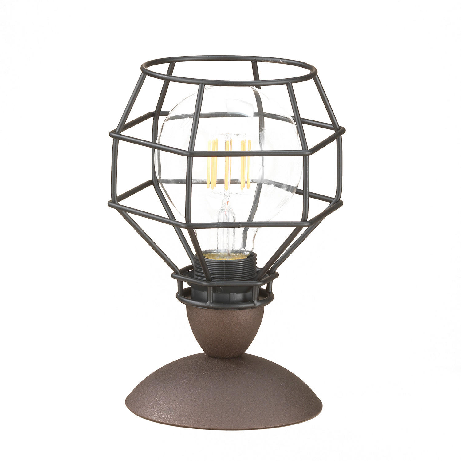 TISCHLEUCHTE 16/23 cm   - Schwarz, LIFESTYLE, Metall (16/23cm)