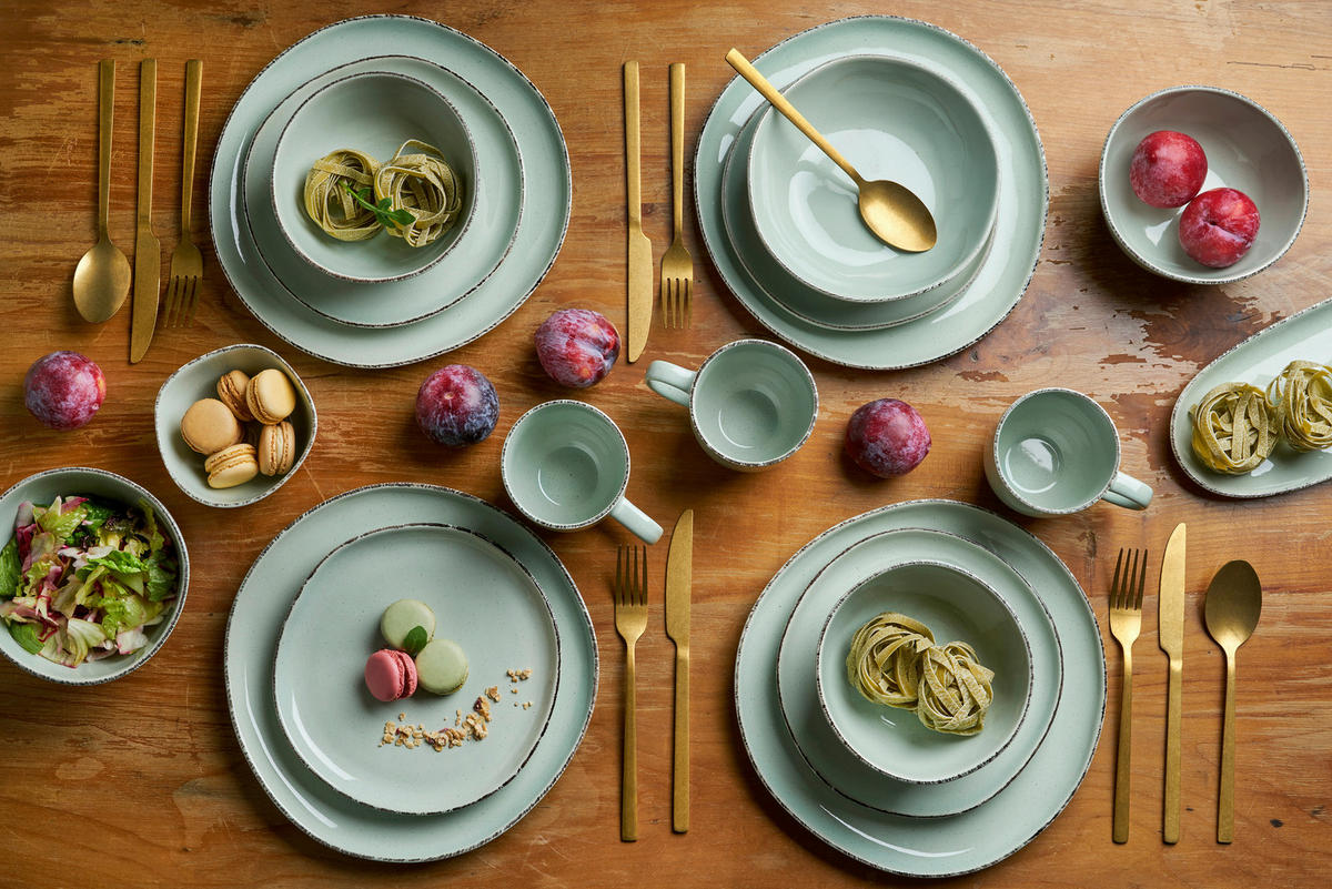 PLATTE Urban  - Hellgrün, Basics, Keramik (34/12,5/2,1cm) - Van Well