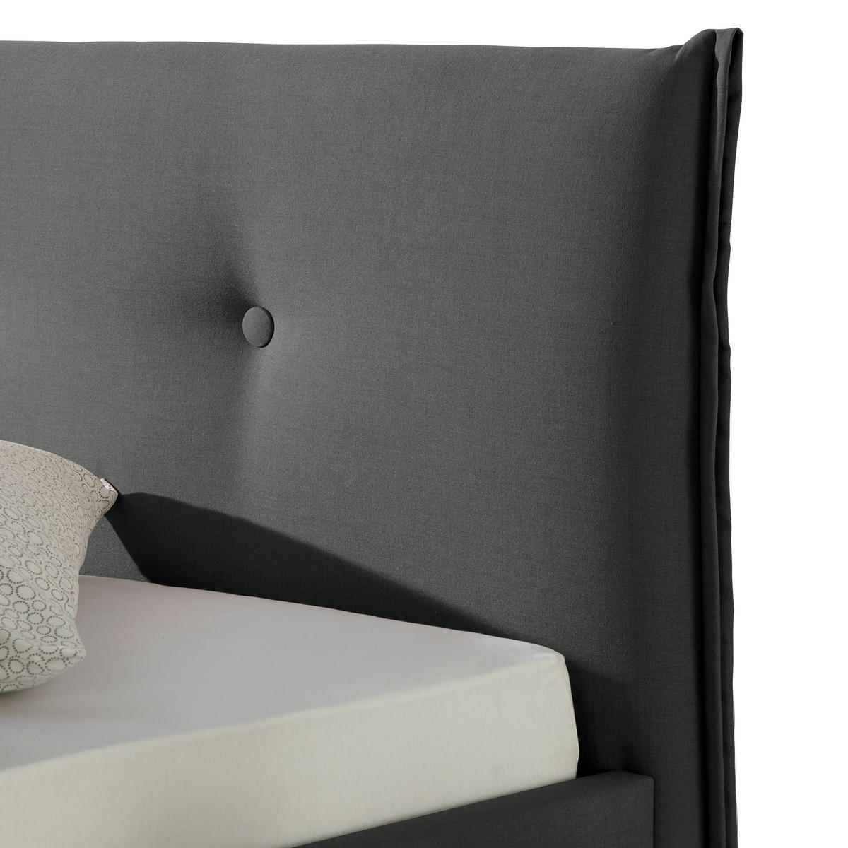 POLSTERBETT 100/200 cm,  in Anthrazit,  - Anthrazit/Naturfarben, MODERN, Holz/Textil (100/200cm) - Livetastic