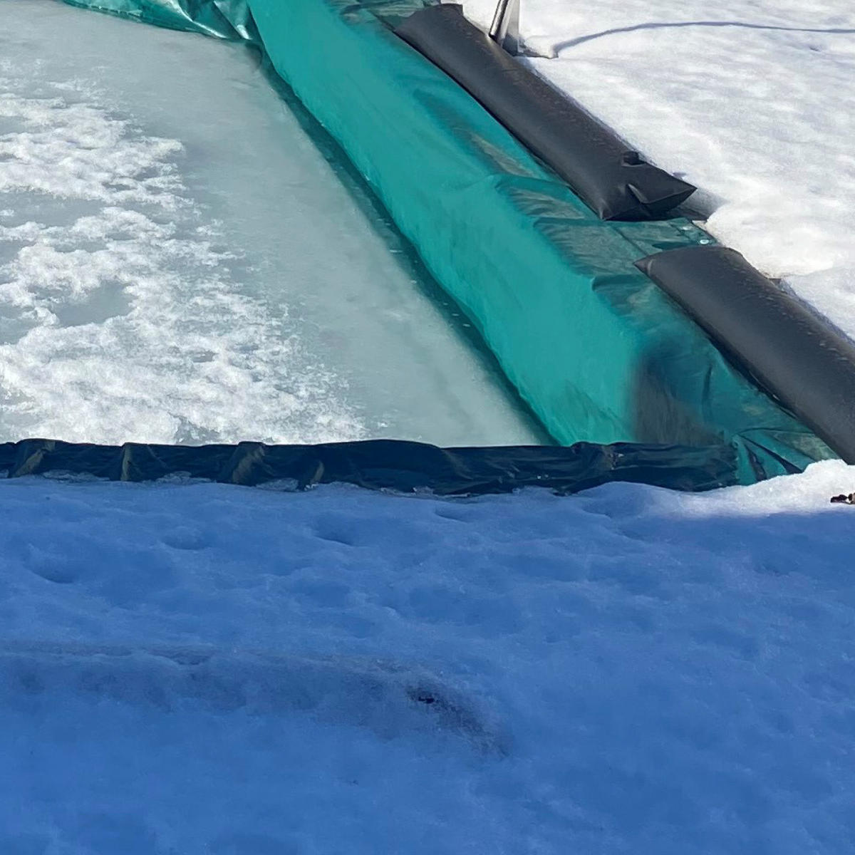 POOLABDECKPLANE 3,5/7 cm  - Grün, Basics, Kunststoff (3,5/7cm)