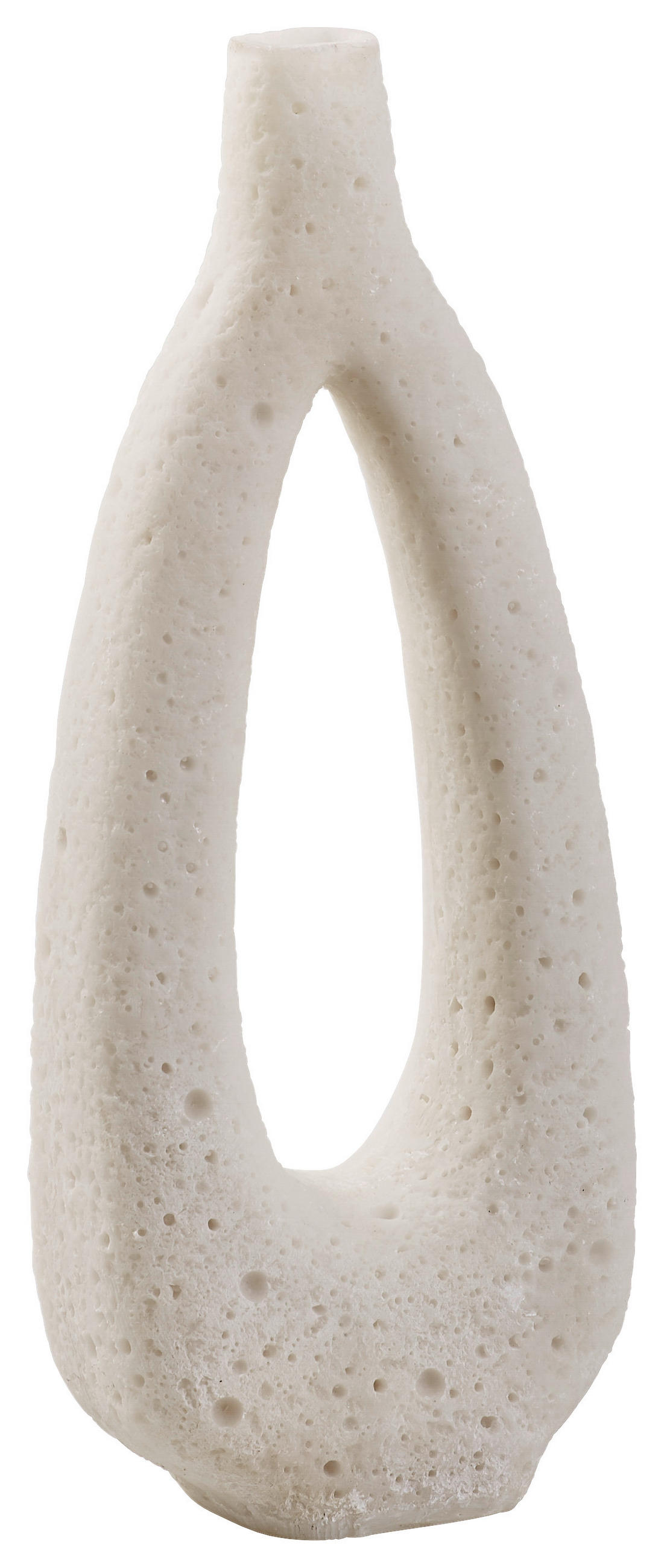 VAS 31 cm  - vit, Natur, plast (12,5/31/6,5cm) - Ambia Home