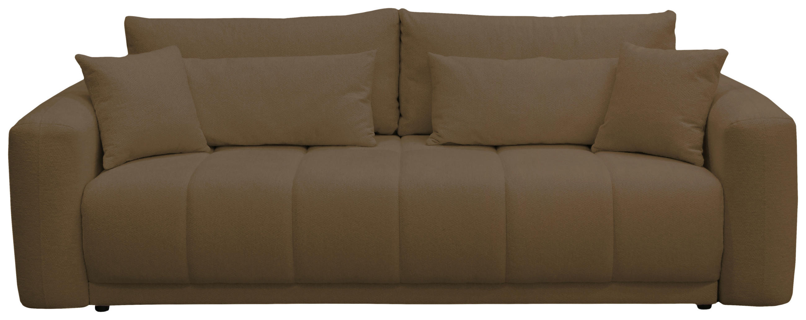 SCHLAFSOFA in Braun  - Schwarz/Braun, Design, Holz/Textil (245/90/117cm) - MID.YOU