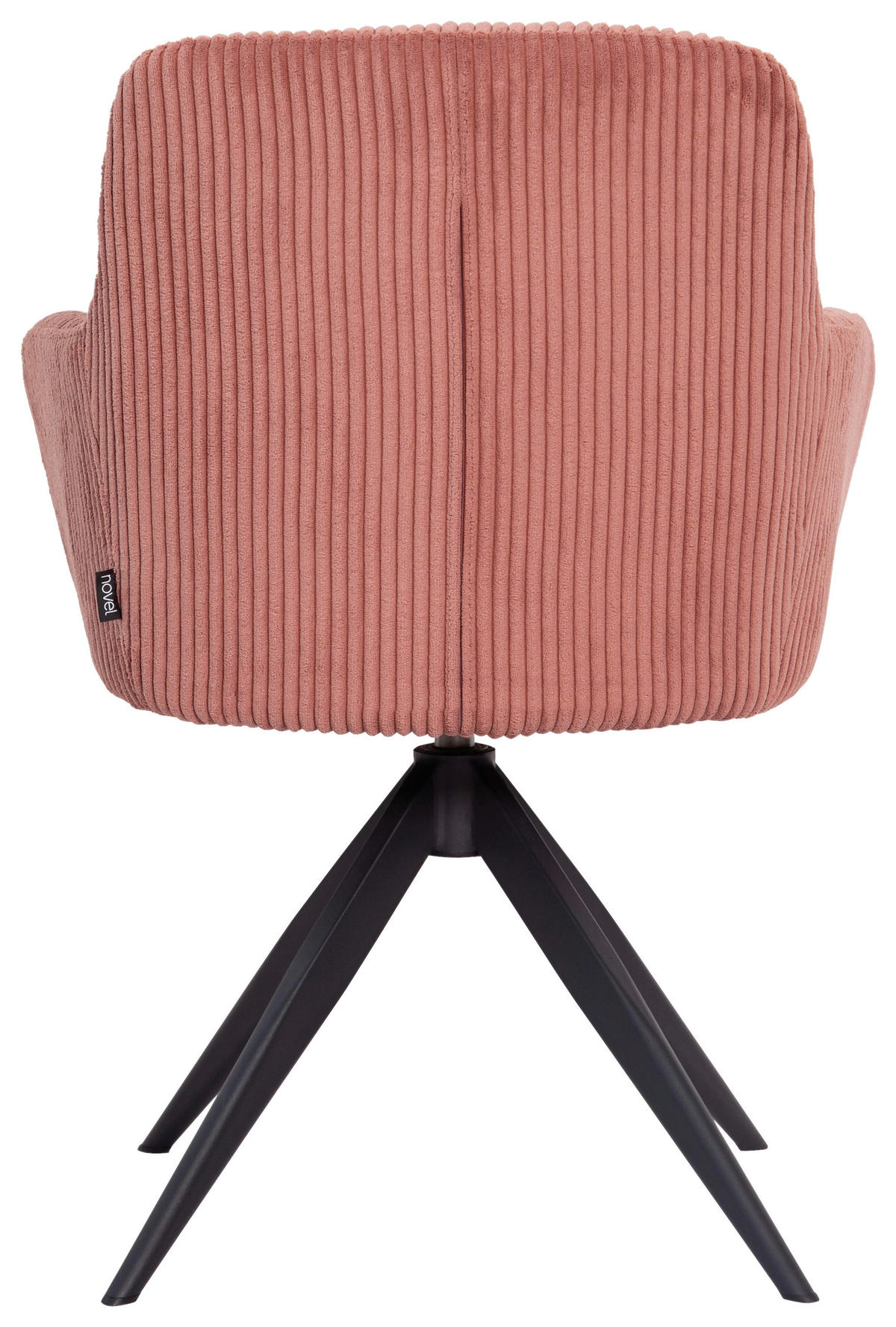 ŽIDLE S PODRUČKAMI, železo, manšestr, růžová, černá - růžová/černá, Design, kov/textil (60,5/82,5/62,5cm) - Novel