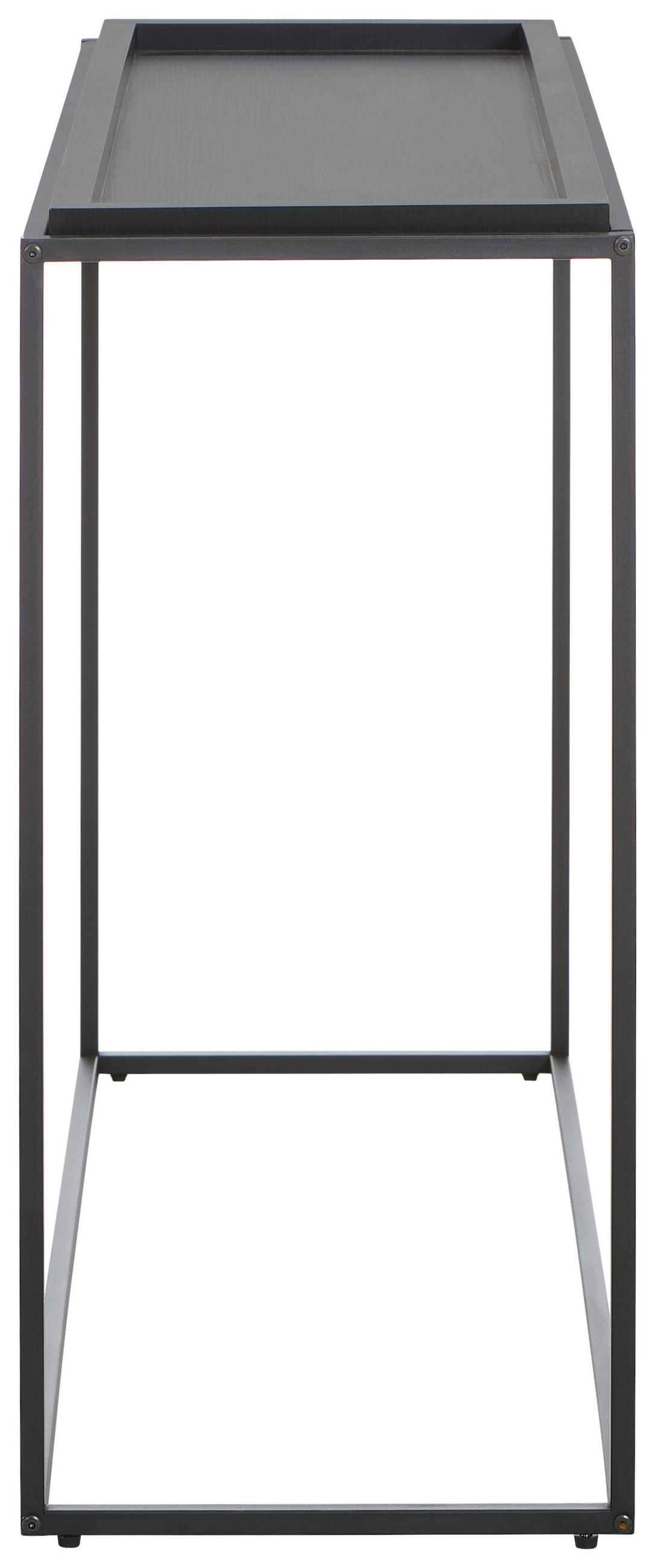 KONZOLOVÝ STOLEK, černá, kov, kompozitní dřevo, 110/38/80 cm - černá, Design, kov/kompozitní dřevo (110/38/80cm) - MID.YOU