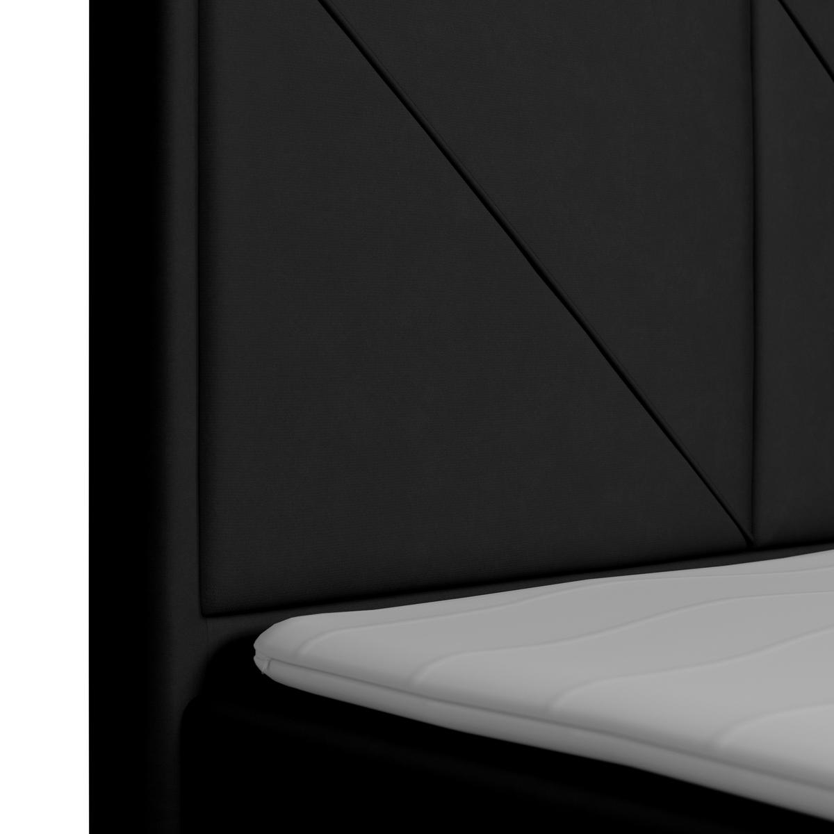 BOXSPRINGBETT 120/200 cm  in Schwarz  - Schwarz, Modern, Holz/Kunststoff (120/200cm) - MID.YOU