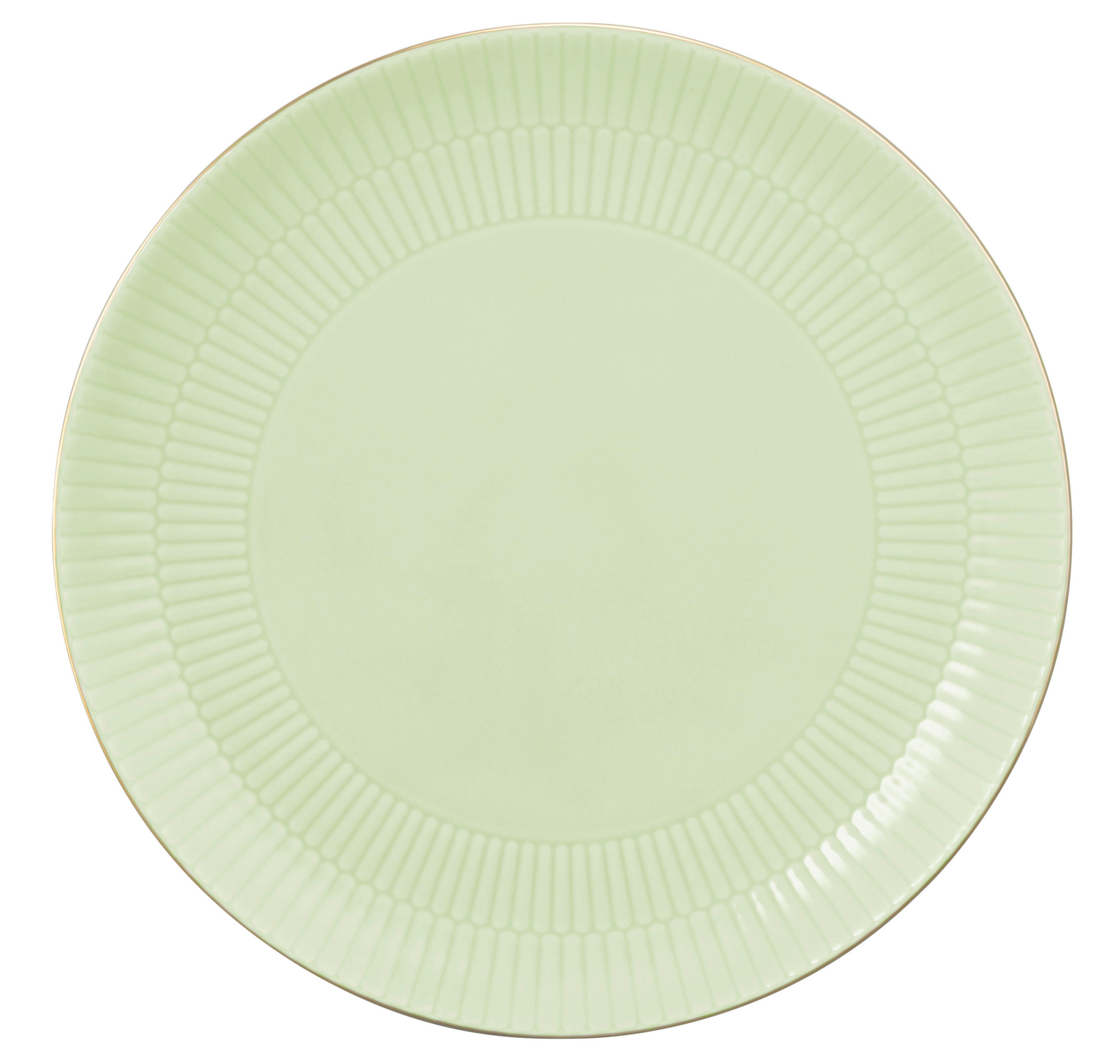 PLITVI KROŽNIK  Amina  27,5 cm       - zlate barve/žajbljevo zelena, Basics, keramika (27,5cm) - Seltmann Weiden