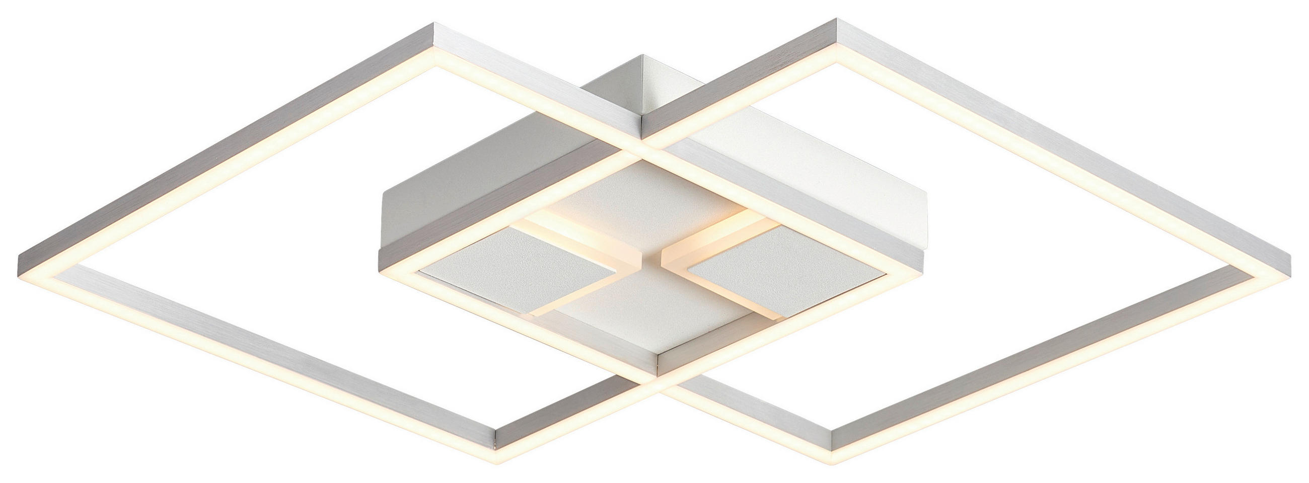 LED-DECKENLEUCHTE 27 W    42/42/4,5 cm  - Weiss, Basics, Kunststoff/Metall (42/42/4,5cm) - Boxxx