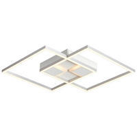 LED-DECKENLEUCHTE 27 W    42/42/4,5 cm  - Weiss, Basics, Kunststoff/Metall (42/42/4,5cm) - Boxxx