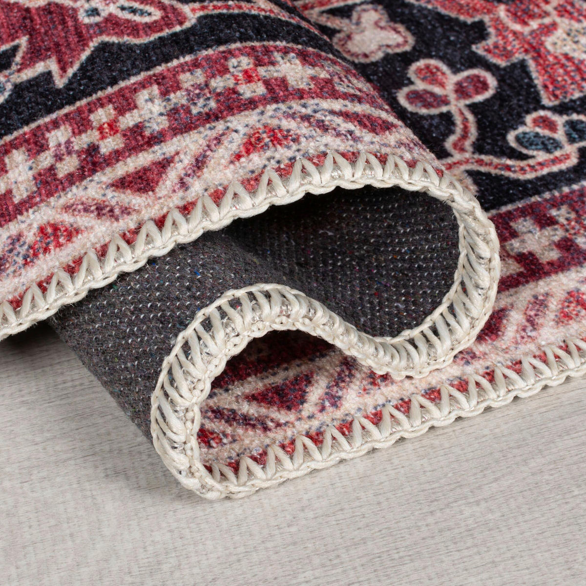 FLACHWEBETEPPICH 80/150 cm Hebden Washable  - Rot, Basics, Textil (80/150cm)