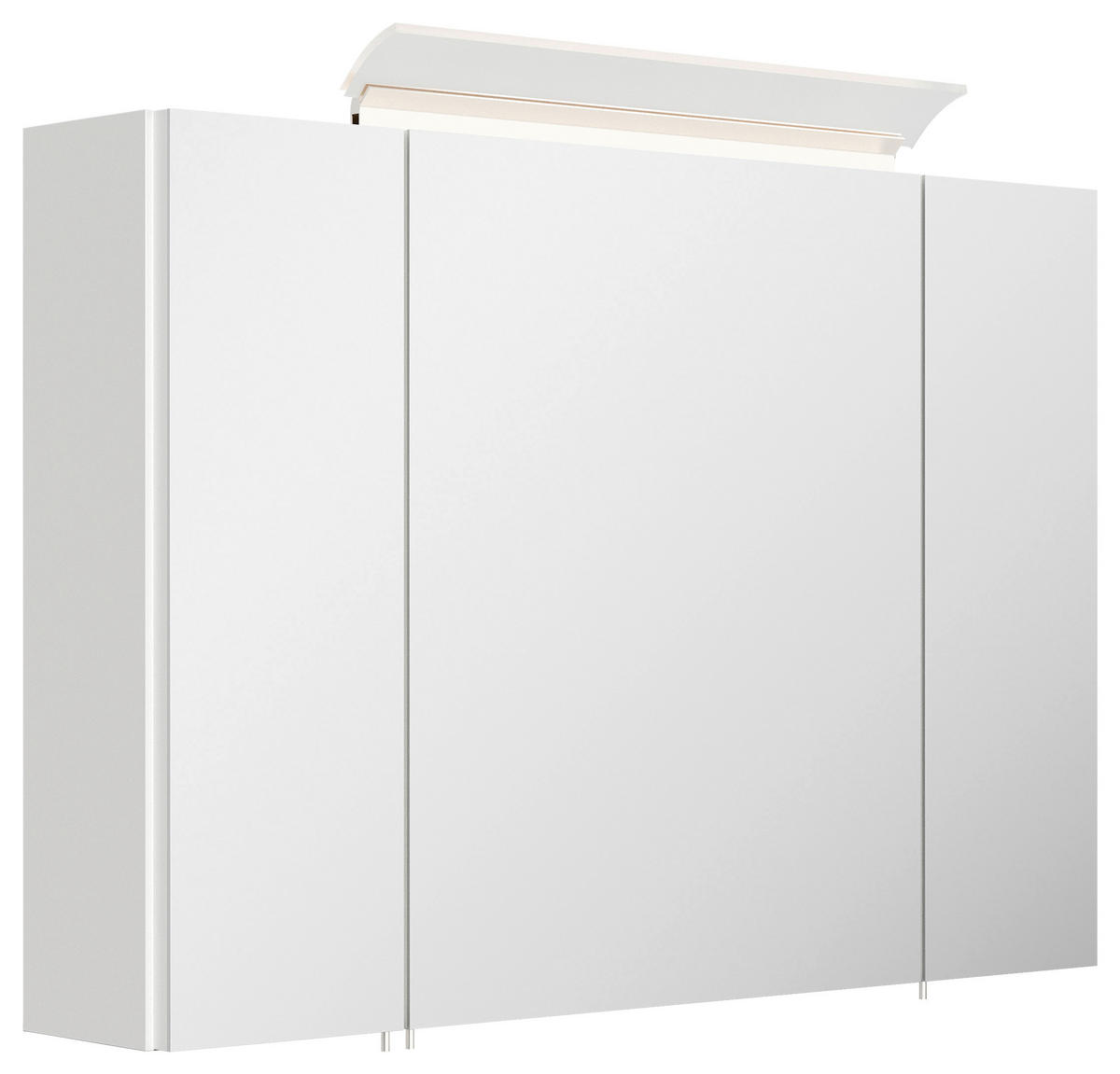 SPIEGELSCHRANK 90/62/17 cm  - Weiß Hochglanz, MODERN, Glas/Holzwerkstoff (90/62/17cm) - MID.YOU