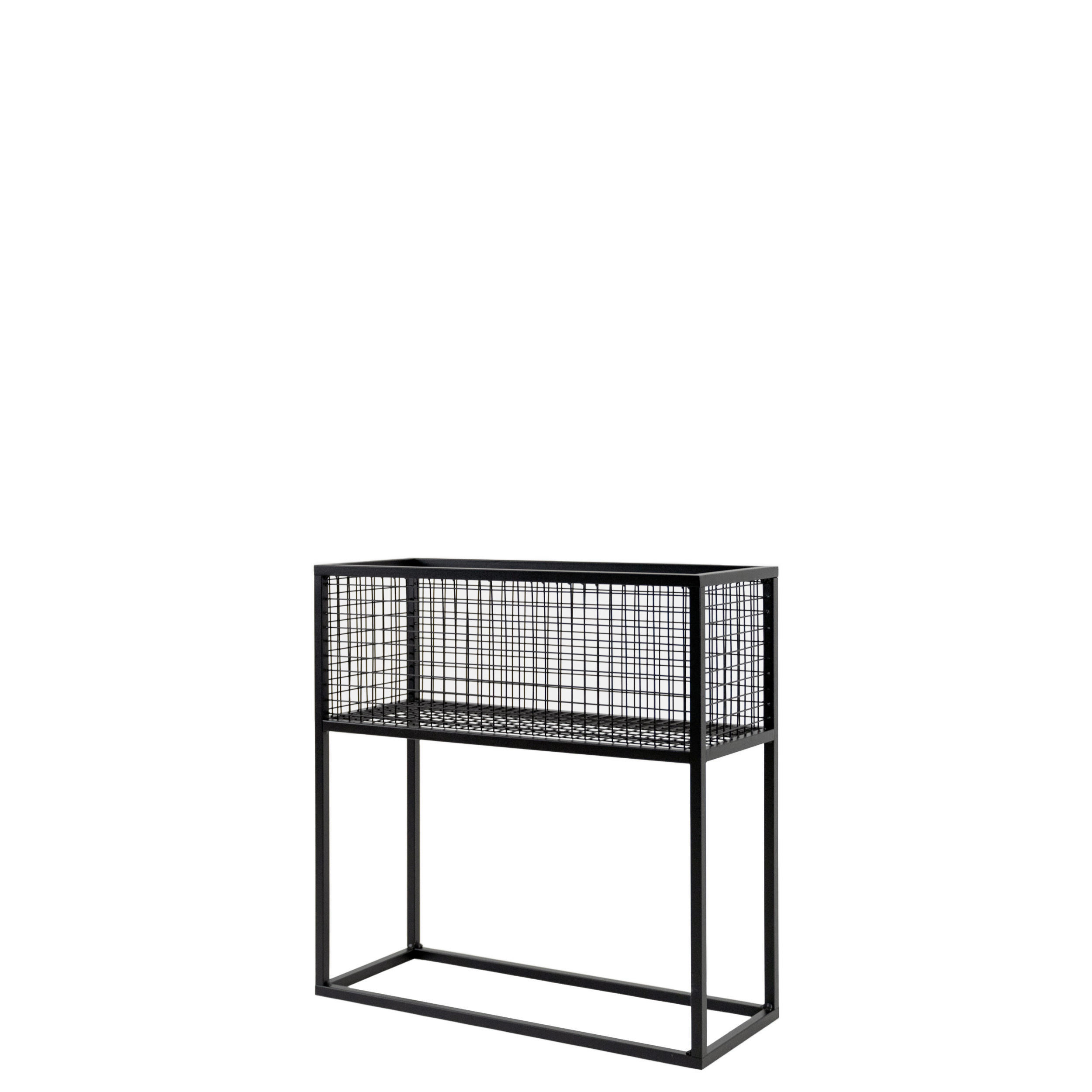 BLUMENSTÄNDER Metall  - Schwarz, Basics, Metall (60/23/60cm)