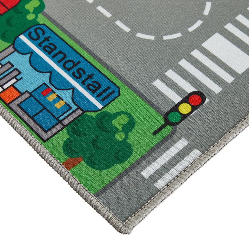 Thumbnail - Boxxx Spielteppich City, Mehrfarbig, Textil, Fahrzeuge, rechteckig, 133x190 cm, Oeko-Tex® Standard 100, UV-beständig, wa...