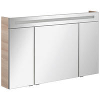 SPIEGELSCHRANK 120/71/16 cm  - Eschefarben/Alufarben, MODERN, Glas/Holzwerkstoff (120/71/16cm) - MID.YOU