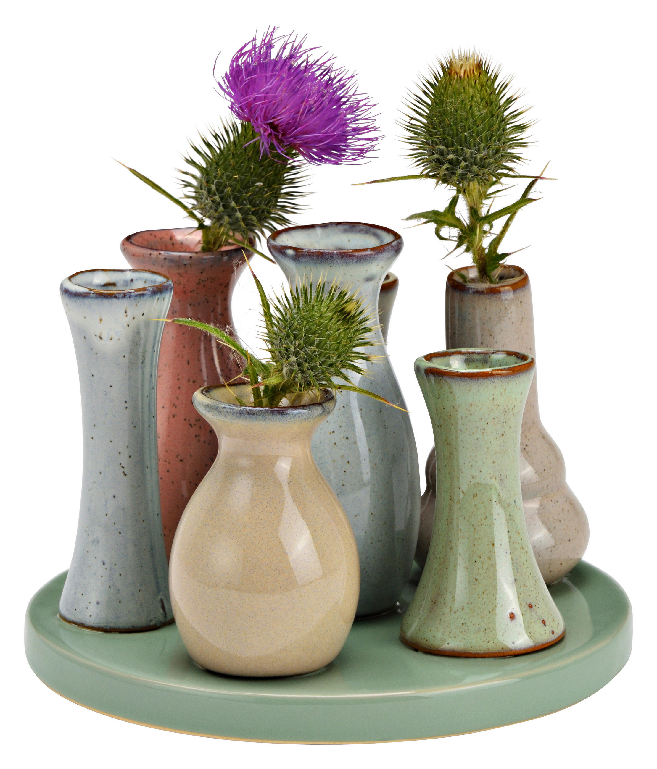 VASE  - Multicolor, Basics, Keramik (14,0/10,0/14,0cm)