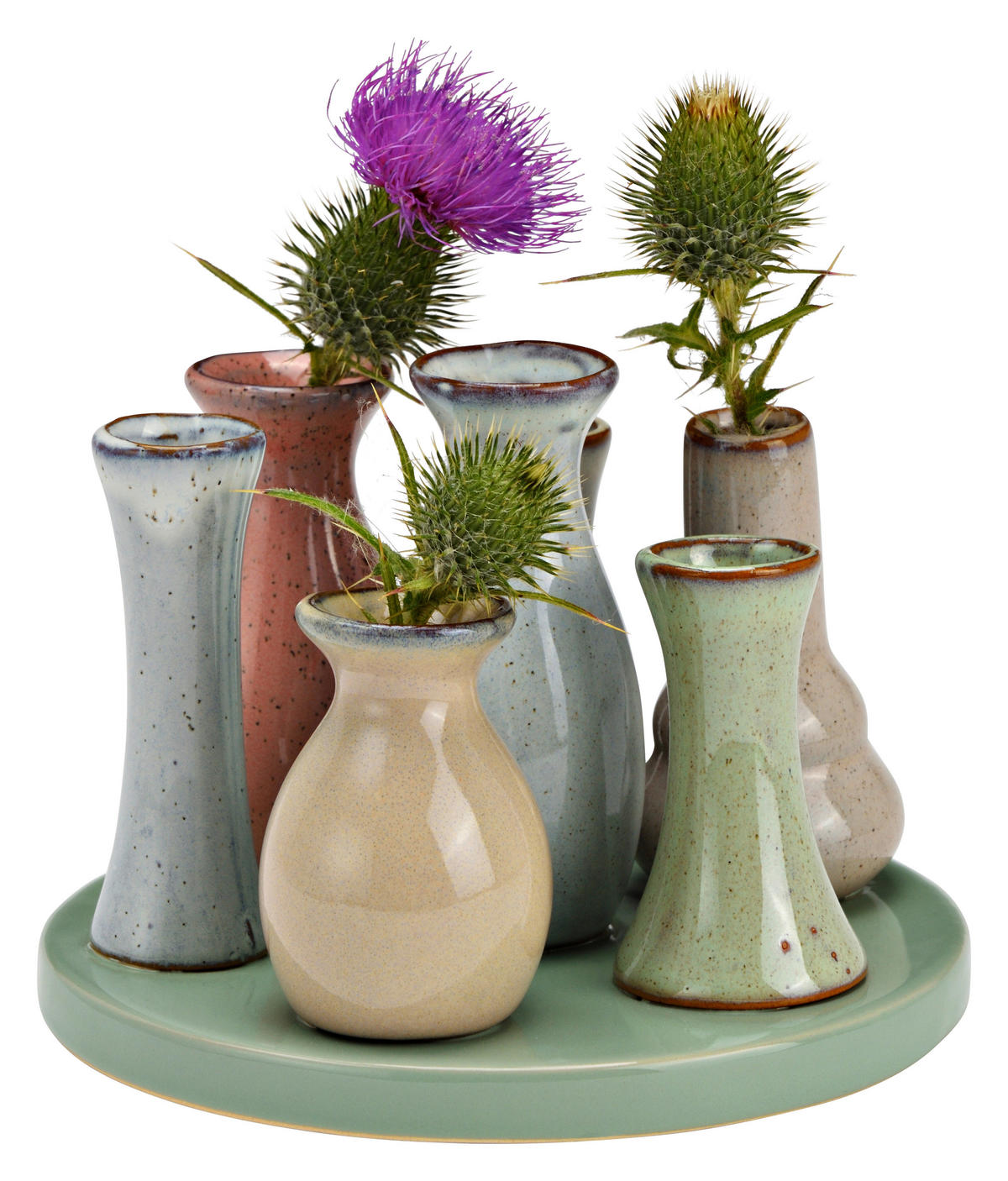 VASE  - Multicolor, Basics, Keramik (14,0/10,0/14,0cm)