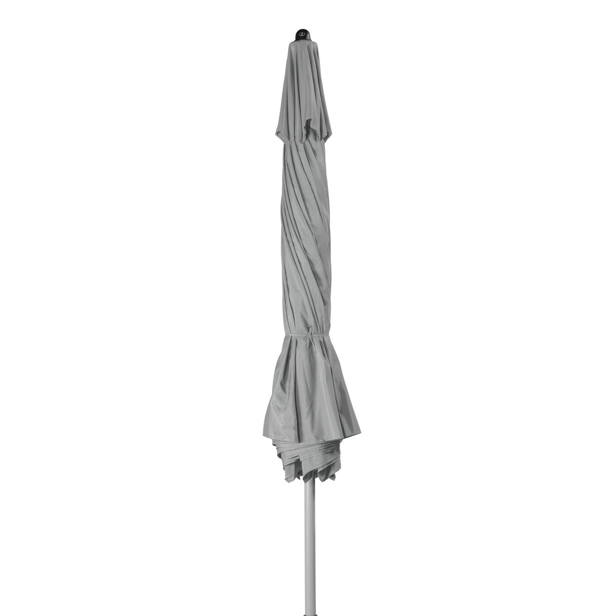 SONNENSCHIRM 376 cm Hellgrau  - Hellgrau, Basics, Textil/Metall (376/280cm) - Doppler