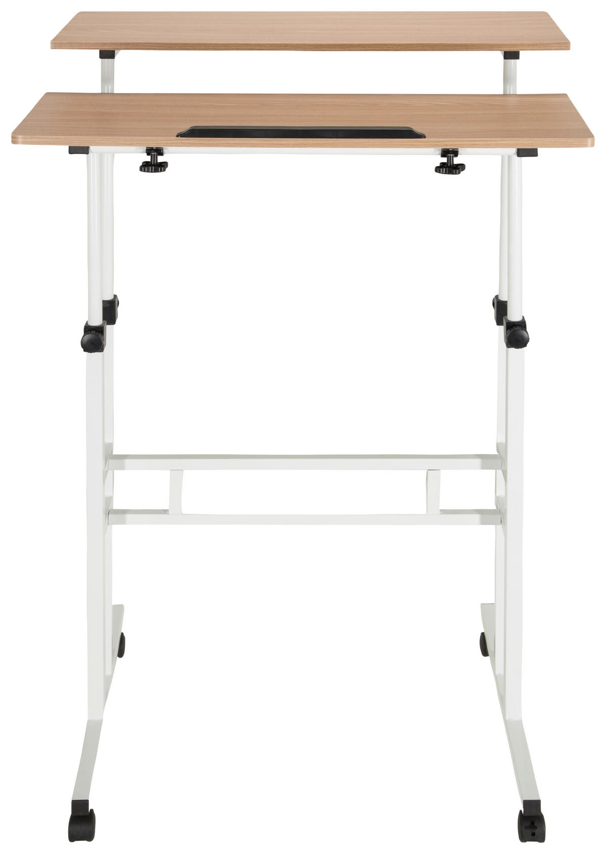 SCHREIBTISCH  in Weiß, Eichefarben  - Eichefarben/Weiß, Basics, Holzwerkstoff/Kunststoff (120/82-128/60cm) - MID.YOU
