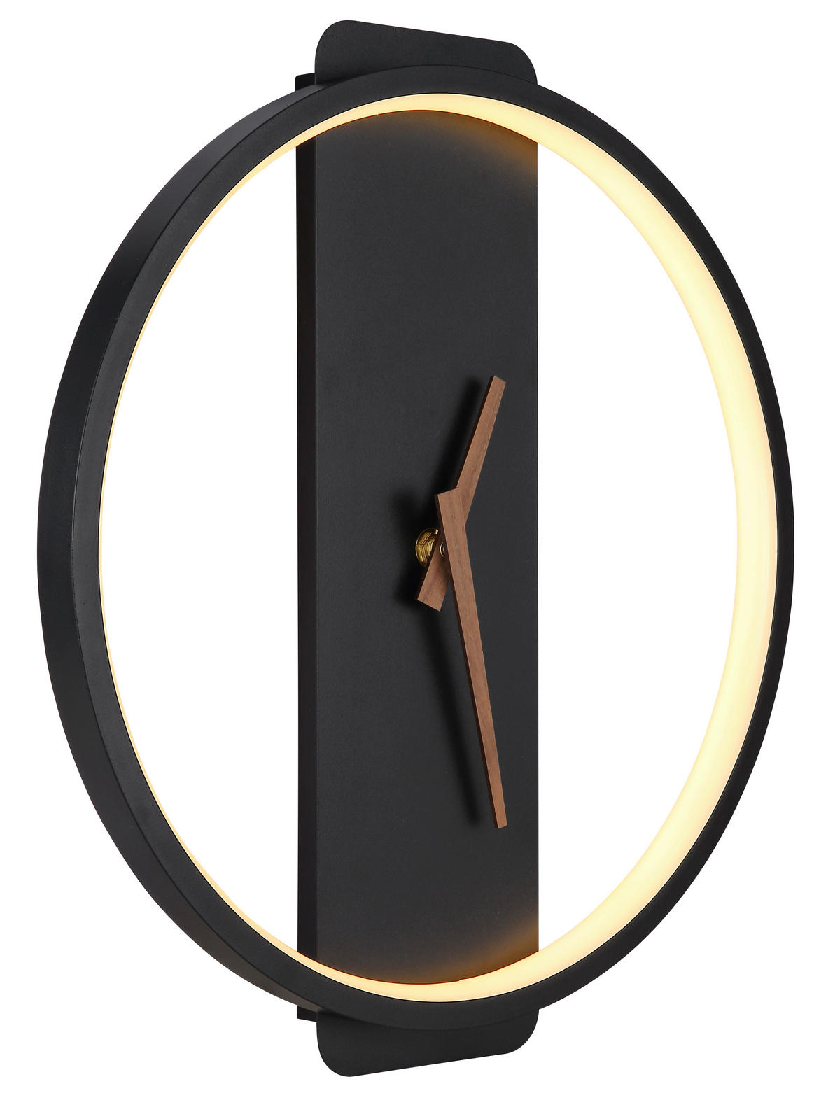 WANDUHR   - Schwarz/Weiß, Design, Kunststoff/Metall (35/32/5,5cm) - Globo