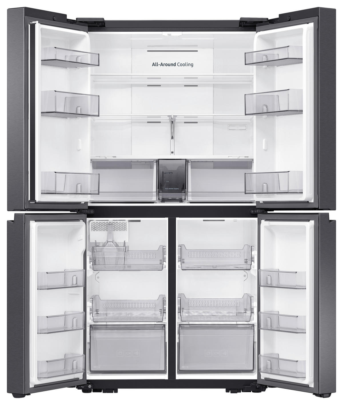 FRENCH-DOOR 91,2/177,9/72,3 cm  - Schwarz, Trend, Glas/Kunststoff (91,2/177,9/72,3cm) - Samsung