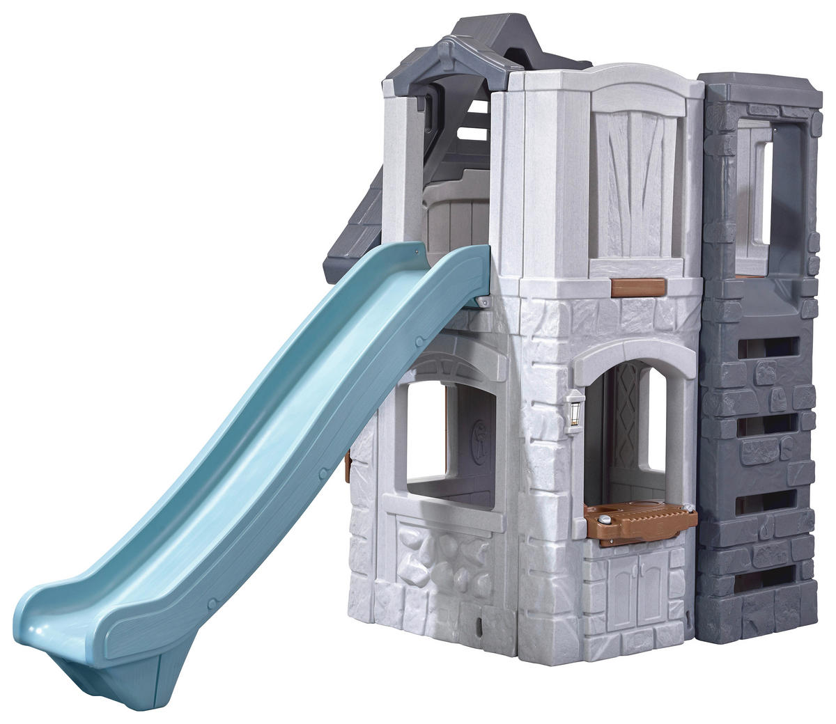 SPIELHAUS 270,5/211/123 cm  - Blau/Weiss, Konventionell, Kunststoff (270,5/211/123cm)