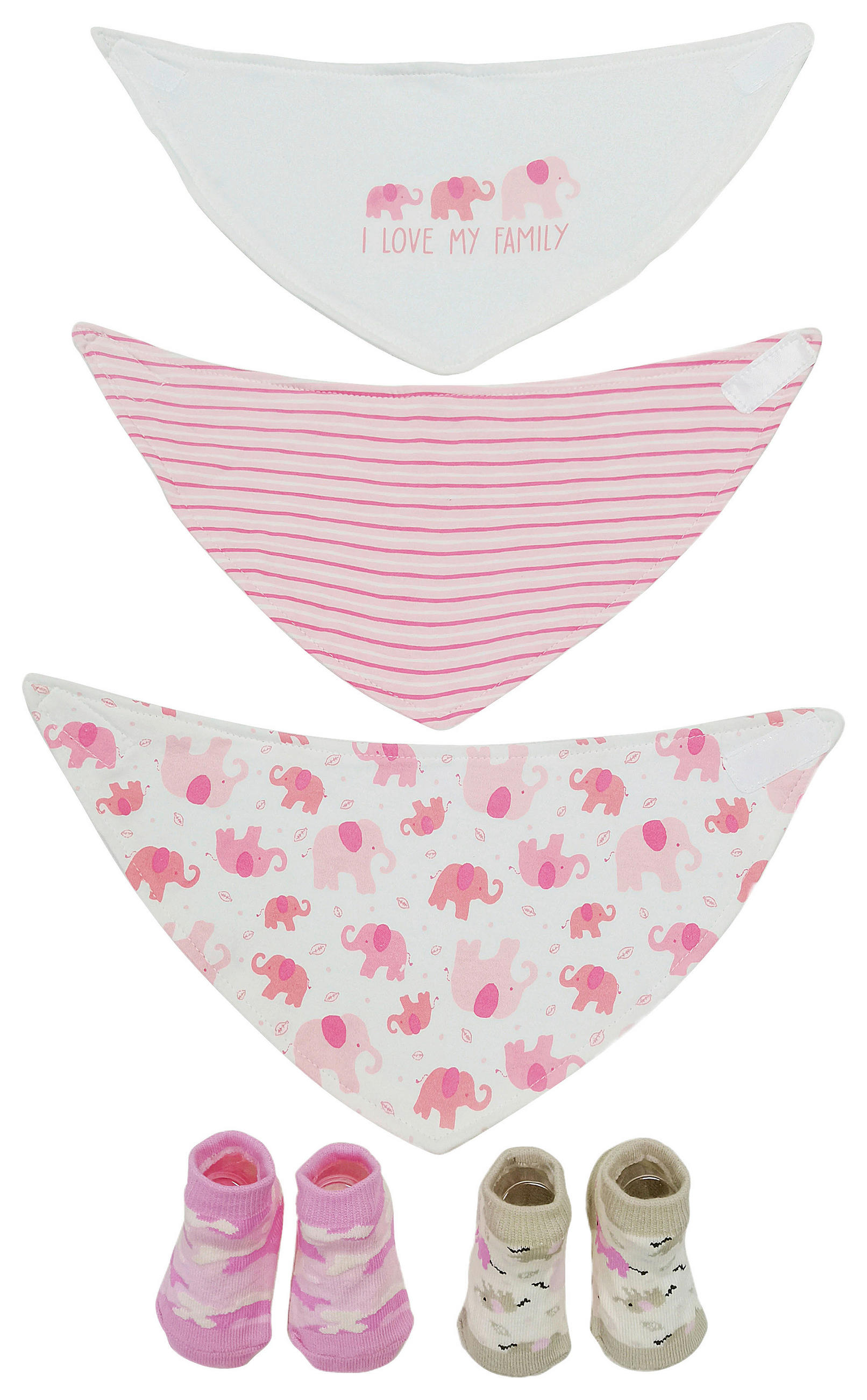KLÄDSET FÖR BABY 5 delar  - vit/pink, Basics, textil (uninull) - My Baby Lou