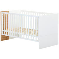 GITTERBETT Conny 70/140 cm  - Weiß/Eiche Artisan, Basics, Holzwerkstoff (70/140cm) - Jimmylee