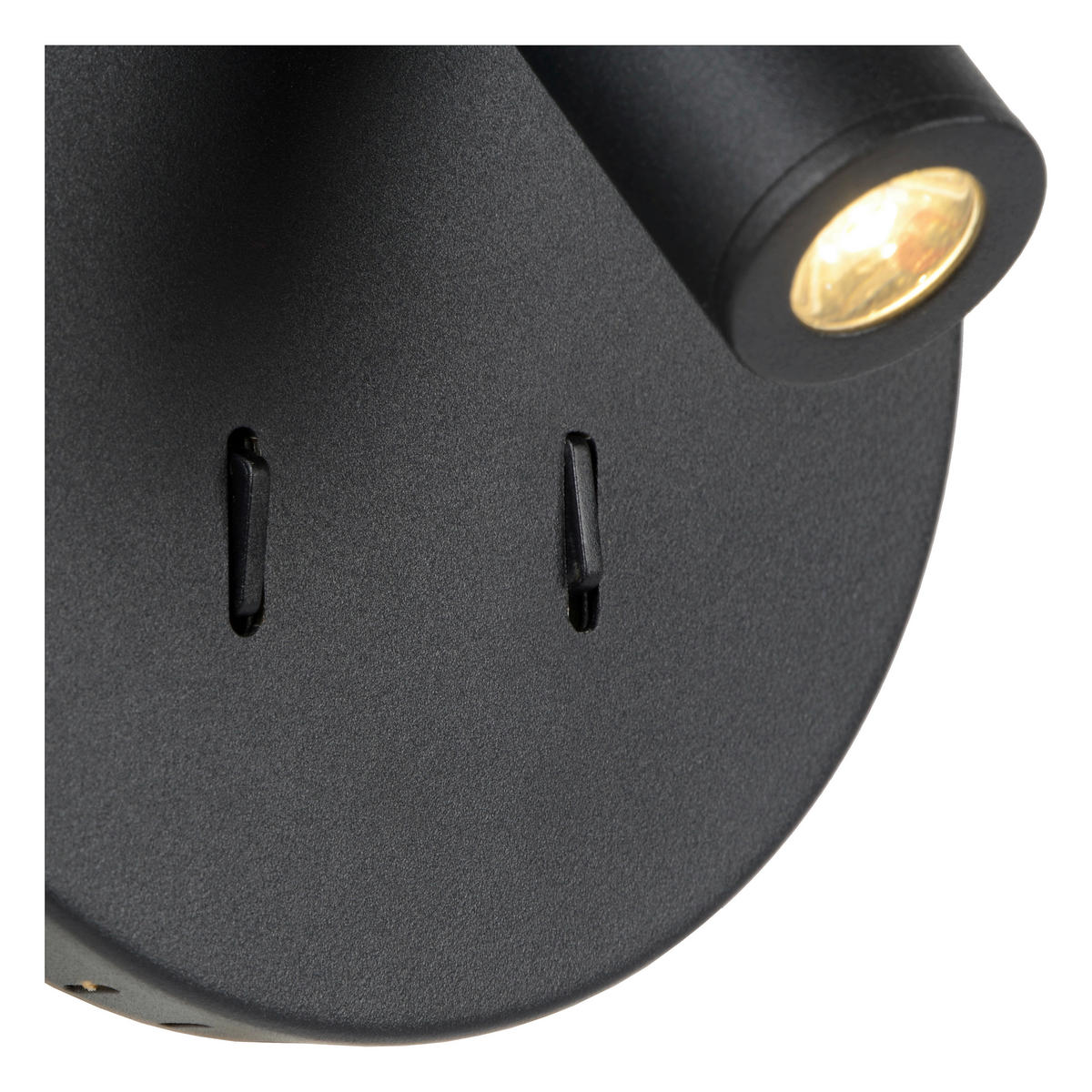 WANDLEUCHTE Bentjer 14/14/10.5 cm   - Schwarz, Basics, Metall (14/14/10.5cm) - Lucide