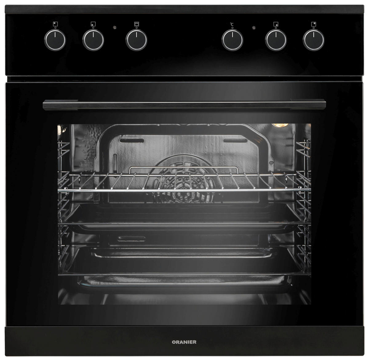 ELEKTROGERÄTESET DST500  - Schwarz, Basics, Glas/Metall (59,5/59,5/57,3cm) - Oranier