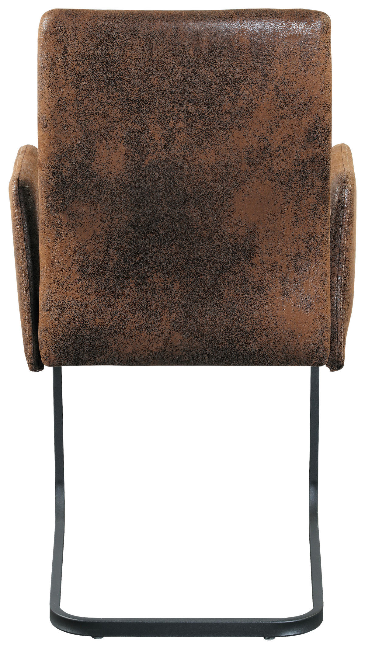 ARMLEHNSTUHL  in Eisen Webstoff  - Schwarz/Braun, Modern, Textil/Metall (52/91/59,5cm) - MID.YOU
