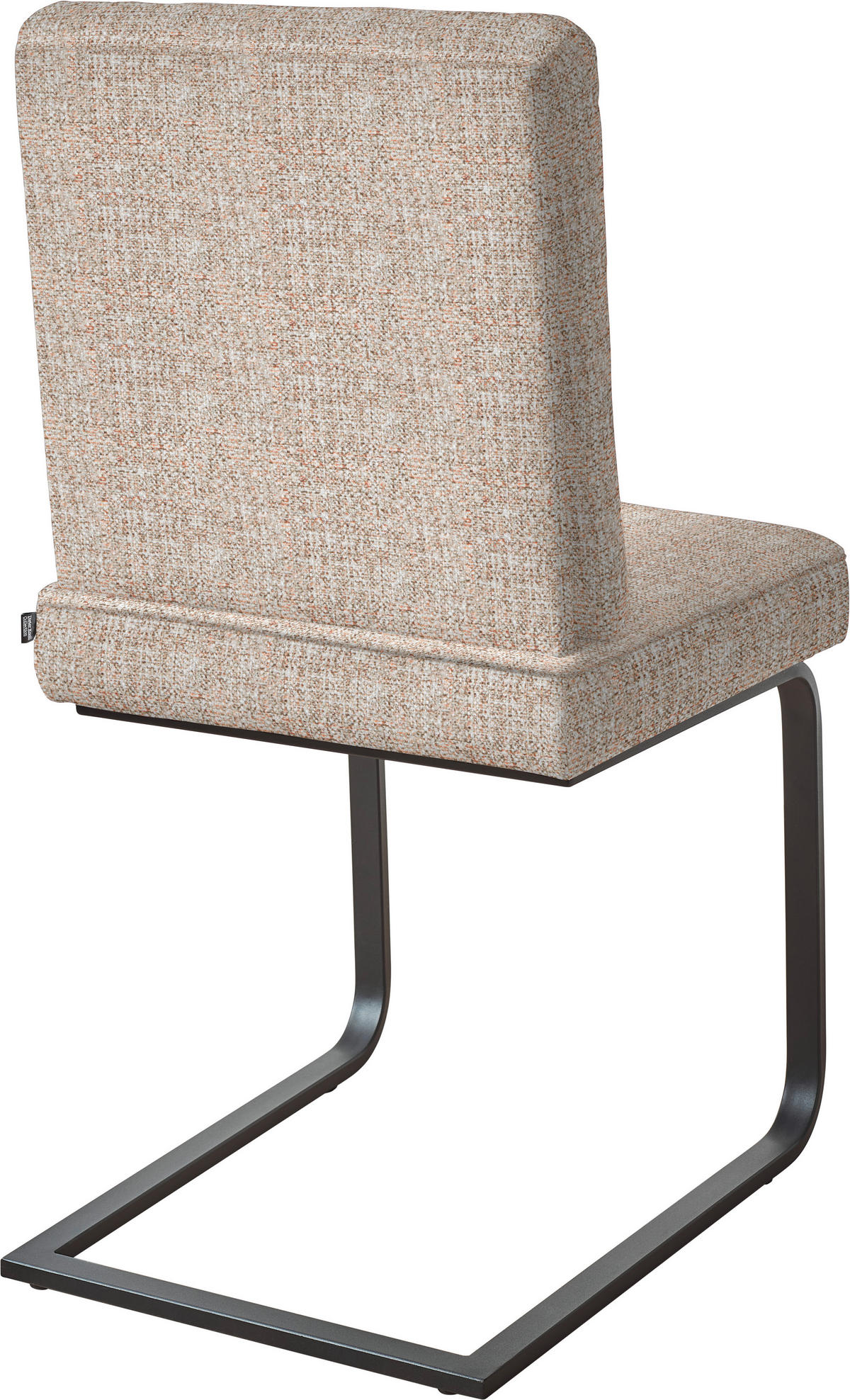 SCHWINGSTUHL  in Stahl Flachgewebe  - Schwarz/Orange, Design, Textil/Metall (60/92/60cm) - Dieter Knoll