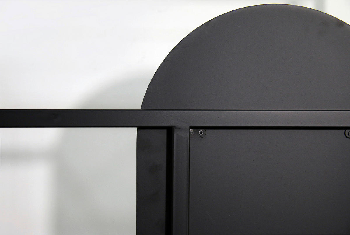 GARDEROBE 4-teilig  in 80/182/35 cm  - Schwarz/Grau, Design, Glas/Holzwerkstoff (80/182/35cm) - Landscape