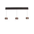 LED-HÄNGELEUCHTE 100/12/180 cm  - Braun, Basics, Glas/Metall (100/12/180cm) - Dieter Knoll