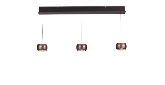 LED-HÄNGELEUCHTE 100/12/180 cm  - Braun, Basics, Glas/Metall (100/12/180cm) - Dieter Knoll
