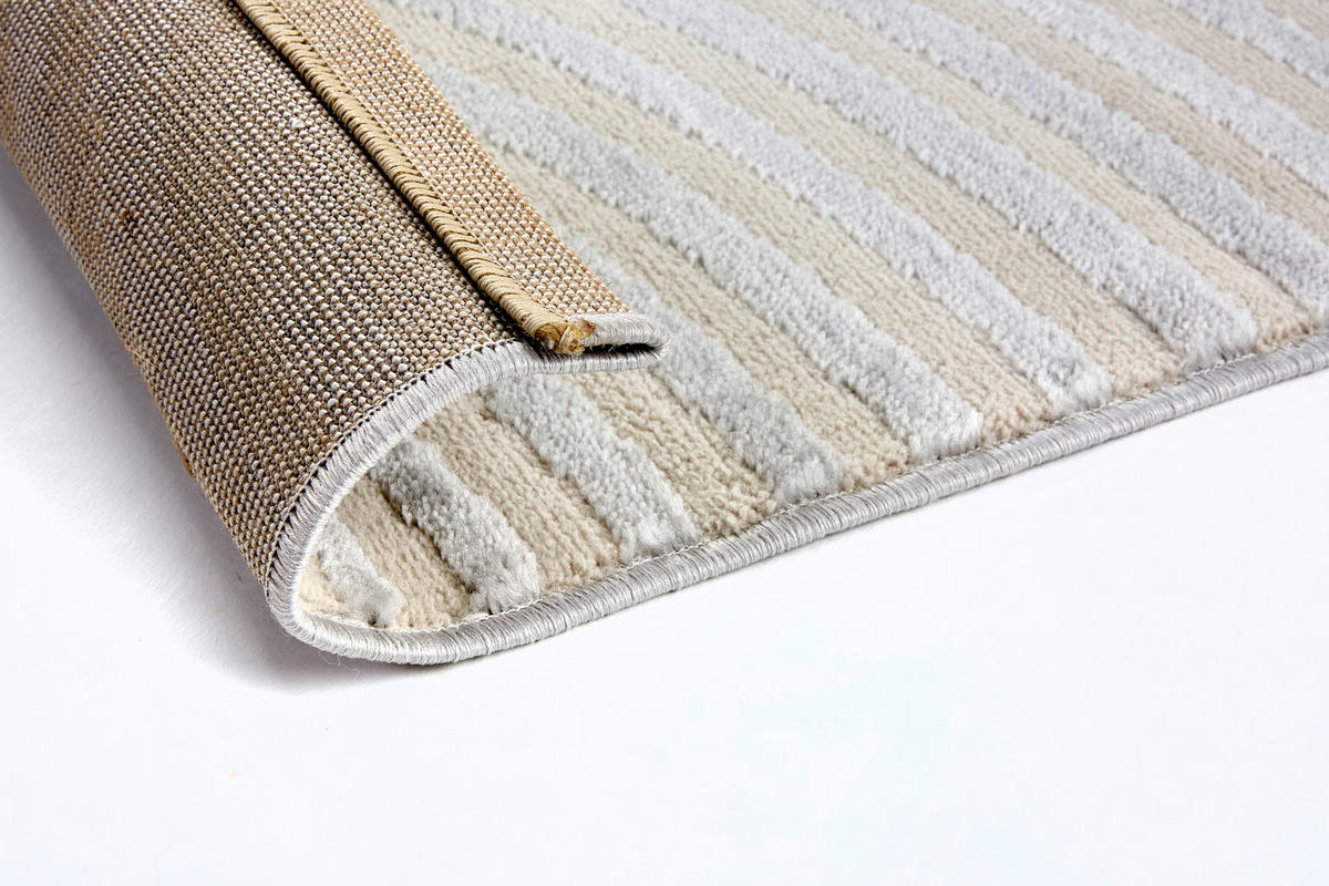 WEBTEPPICH 160/230 cm Jules Silberfarben rechteckig  - Silberfarben, Basics, Kunststoff/Textil (160/230cm) - Astra