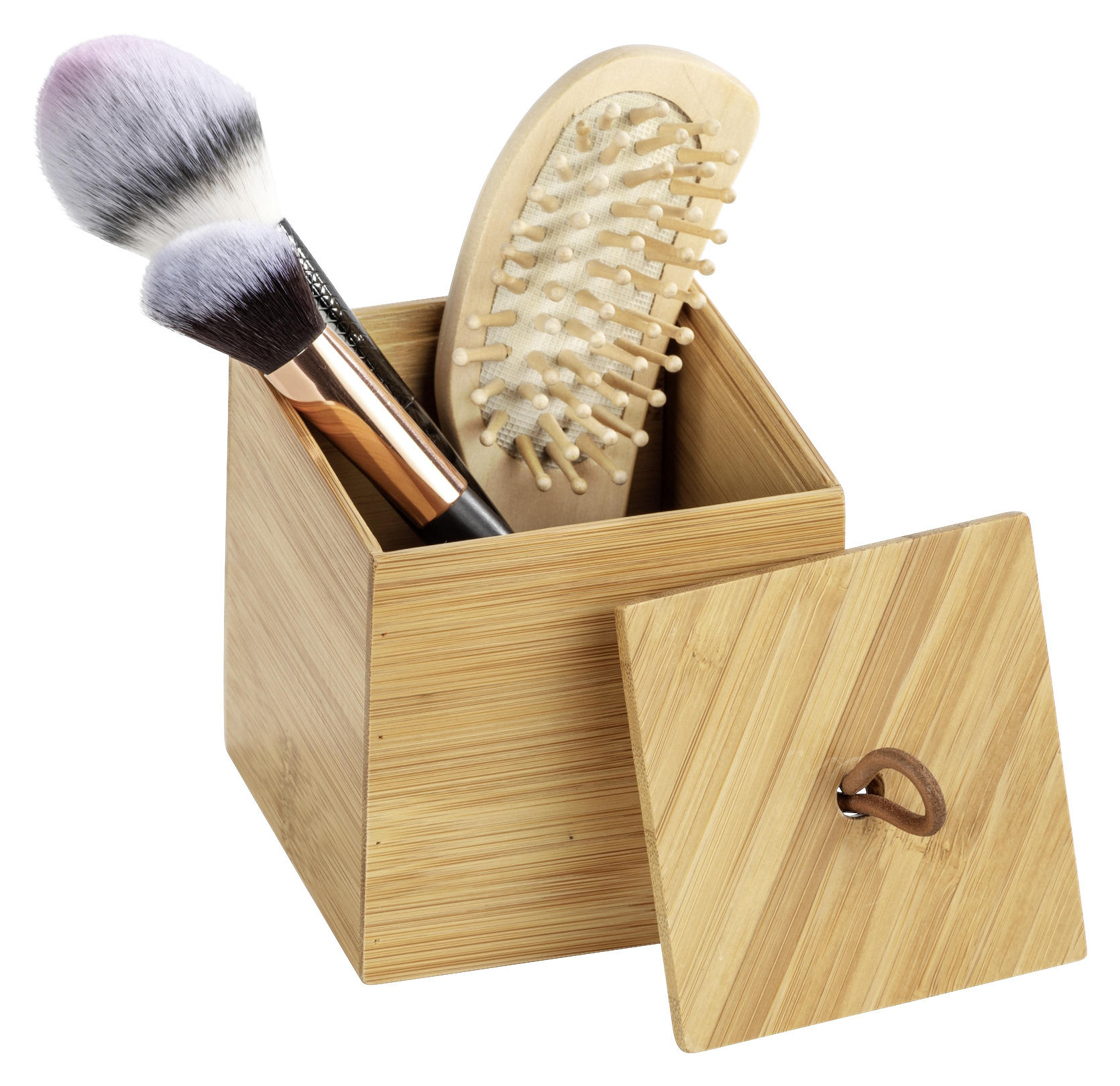 ORGANIZÉR hnědá - hnědá, Basics, dřevo (9/9/9cm)