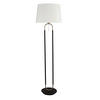 GOLVLAMPA Jazz 45/161 cm    - vit/silver, Modern, metall/textil (45/161cm)
