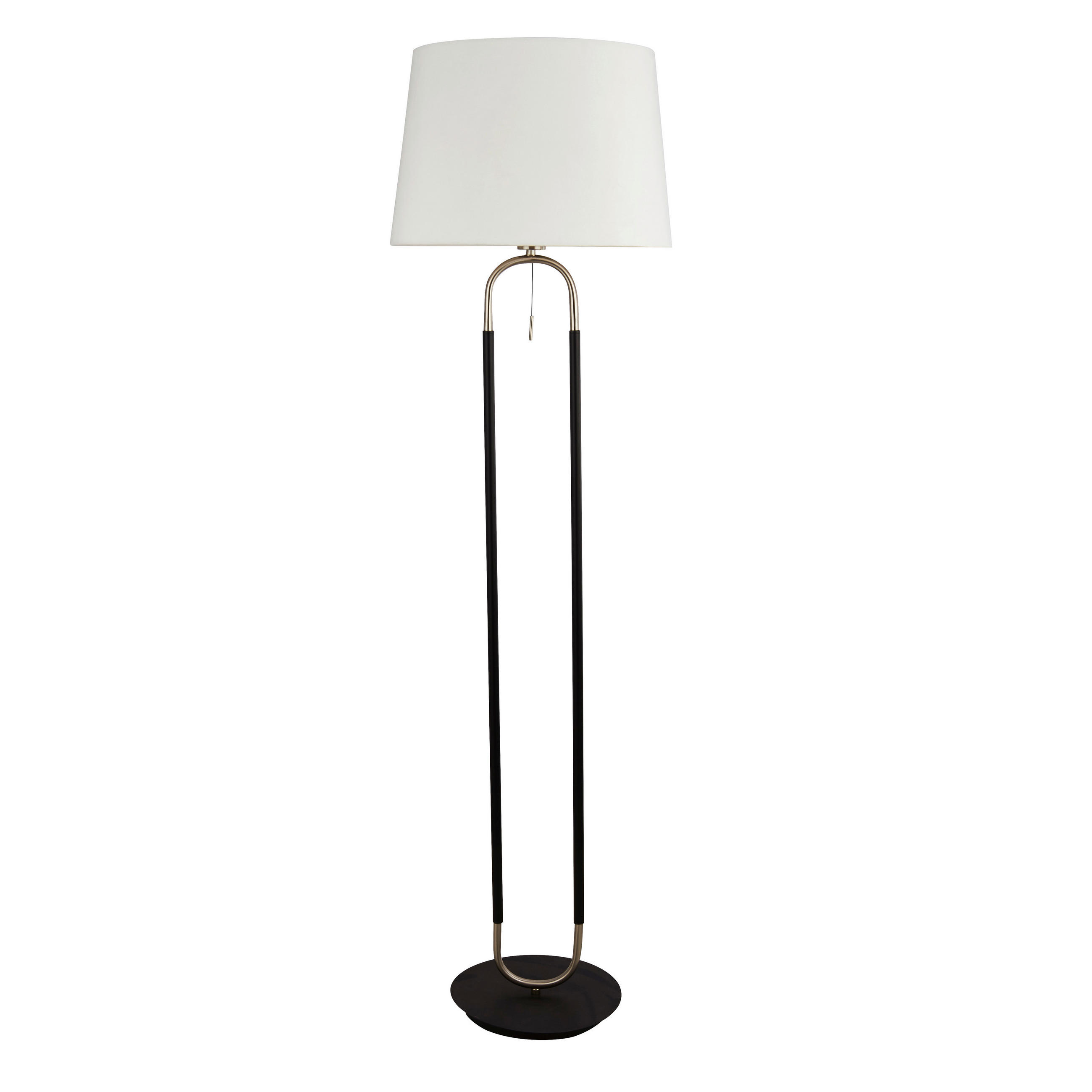 Searchlight Stehleuchte Jazz Schwarz, Silber 161 cm