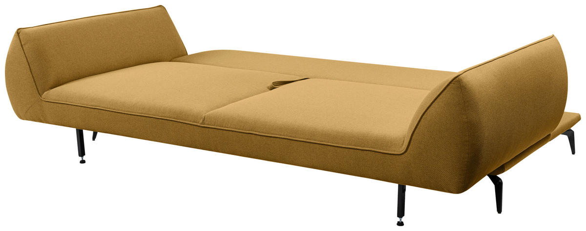3-SITZER-SOFA  in Webstoff Gelb  - Gelb/Creme, MODERN, Textil/Metall (249/86/118cm) - MID.YOU