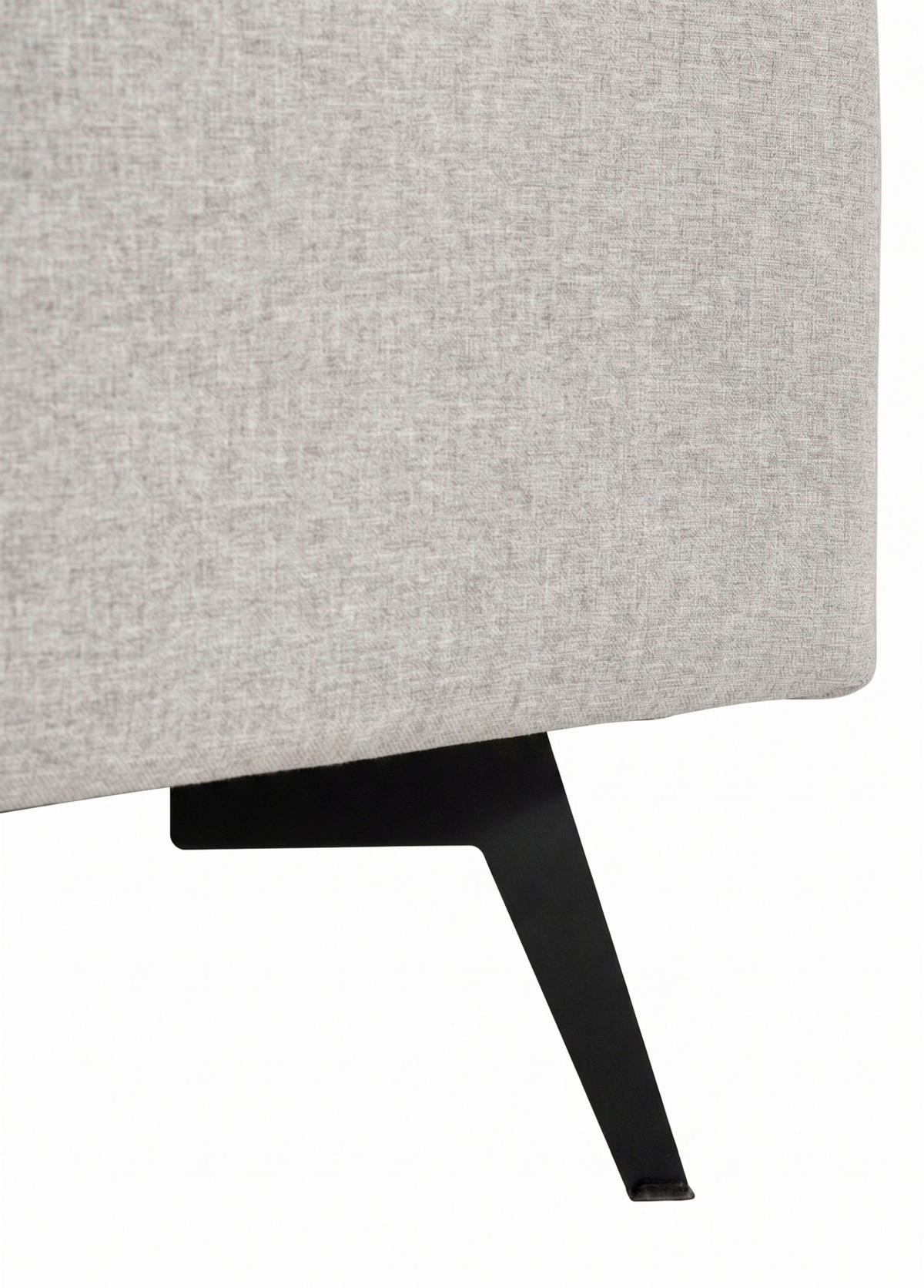 POLSTERBETT Grau 180/200 cm  - Schwarz/Grau, MODERN, Holz/Textil (180/200cm) - MID.YOU